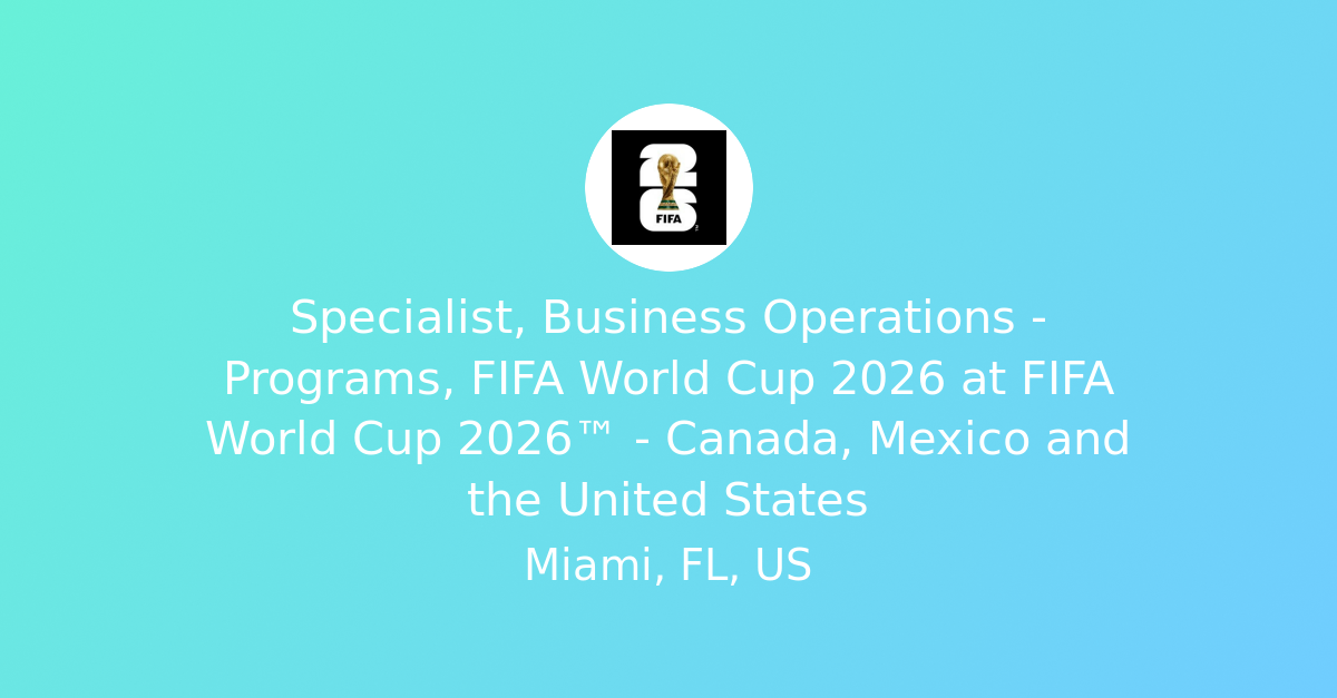 World Cup 2026 Jobs Usa